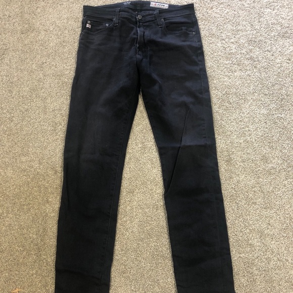 AG-ED Denim Adriano Goldschmied Men’s The Tellis Modern Slim Jeans 31R Black - Picture 1 of 6